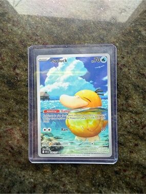 Psyduck Trading Card - Yellow - Official